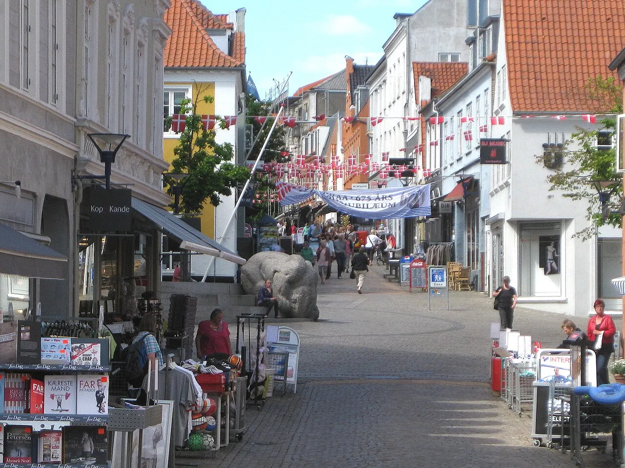 Storegade (Strøget) i Aabenraa.