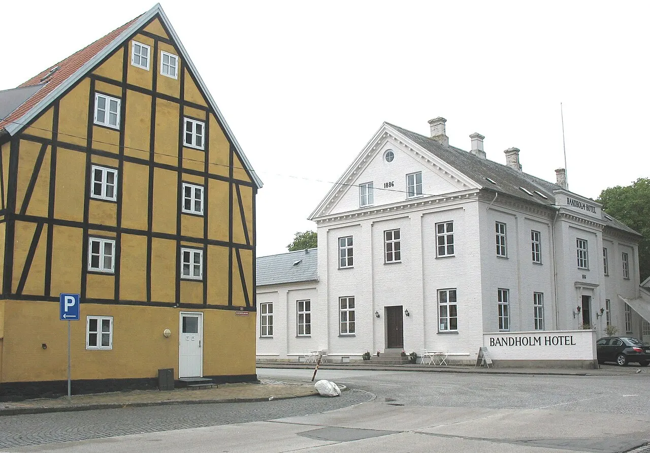 Gadeparti fra byen Bandholm på det nordlige Lolland.