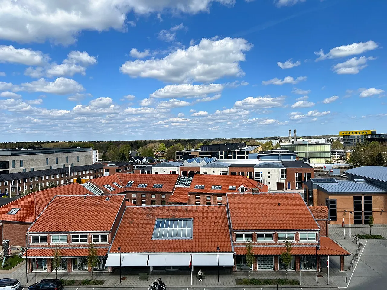Udsigt over Billund fra LEGO House