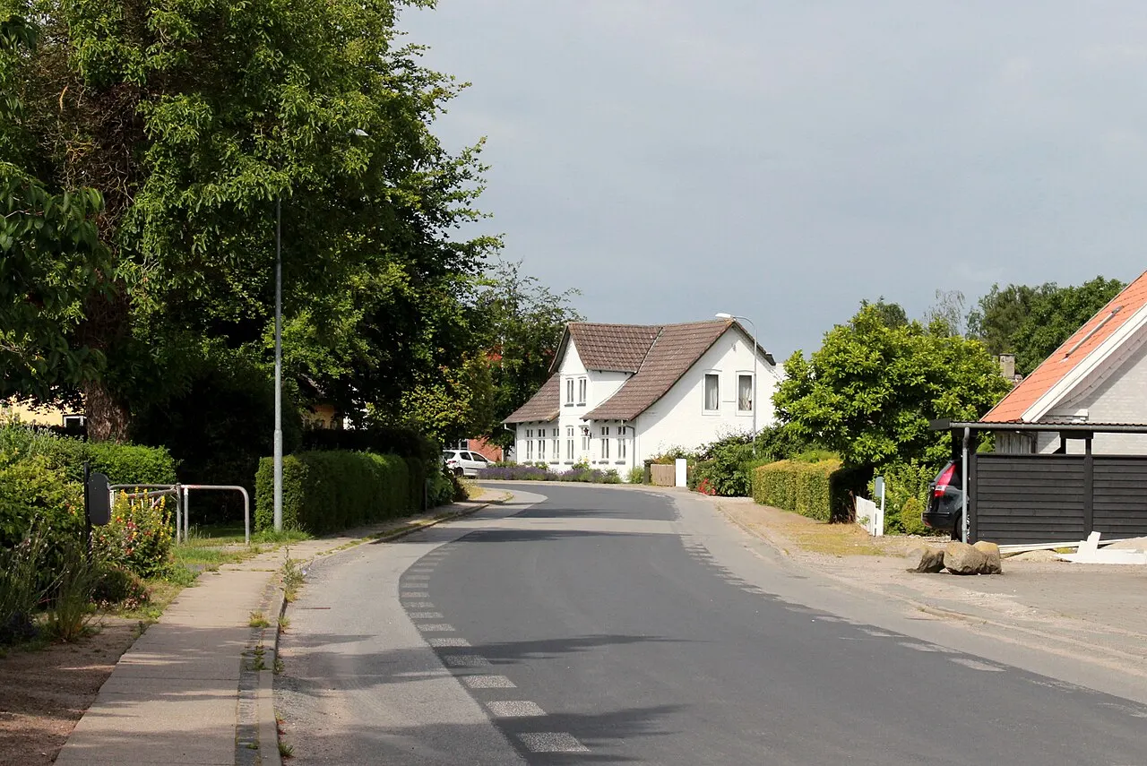 Gadebillede fra Birkende, Kerteminde Kommune.