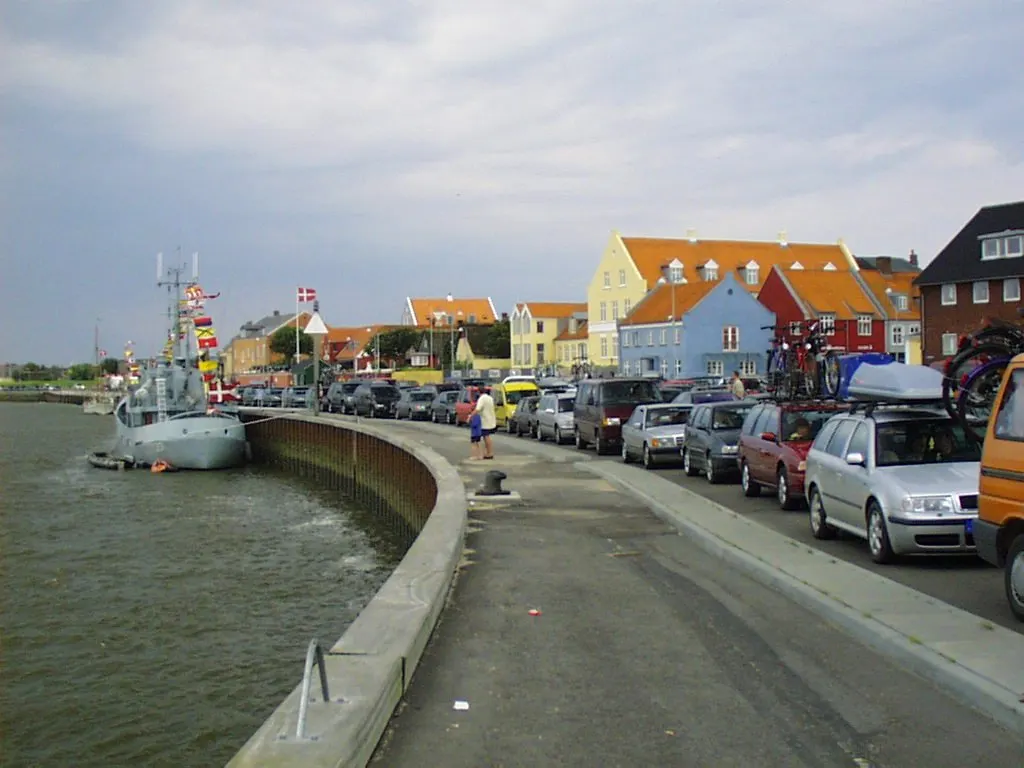 Nordby havn på Fanø, øen i Vadehavet lige ud for Esbjerg, Danmark, her husere de indfødte.