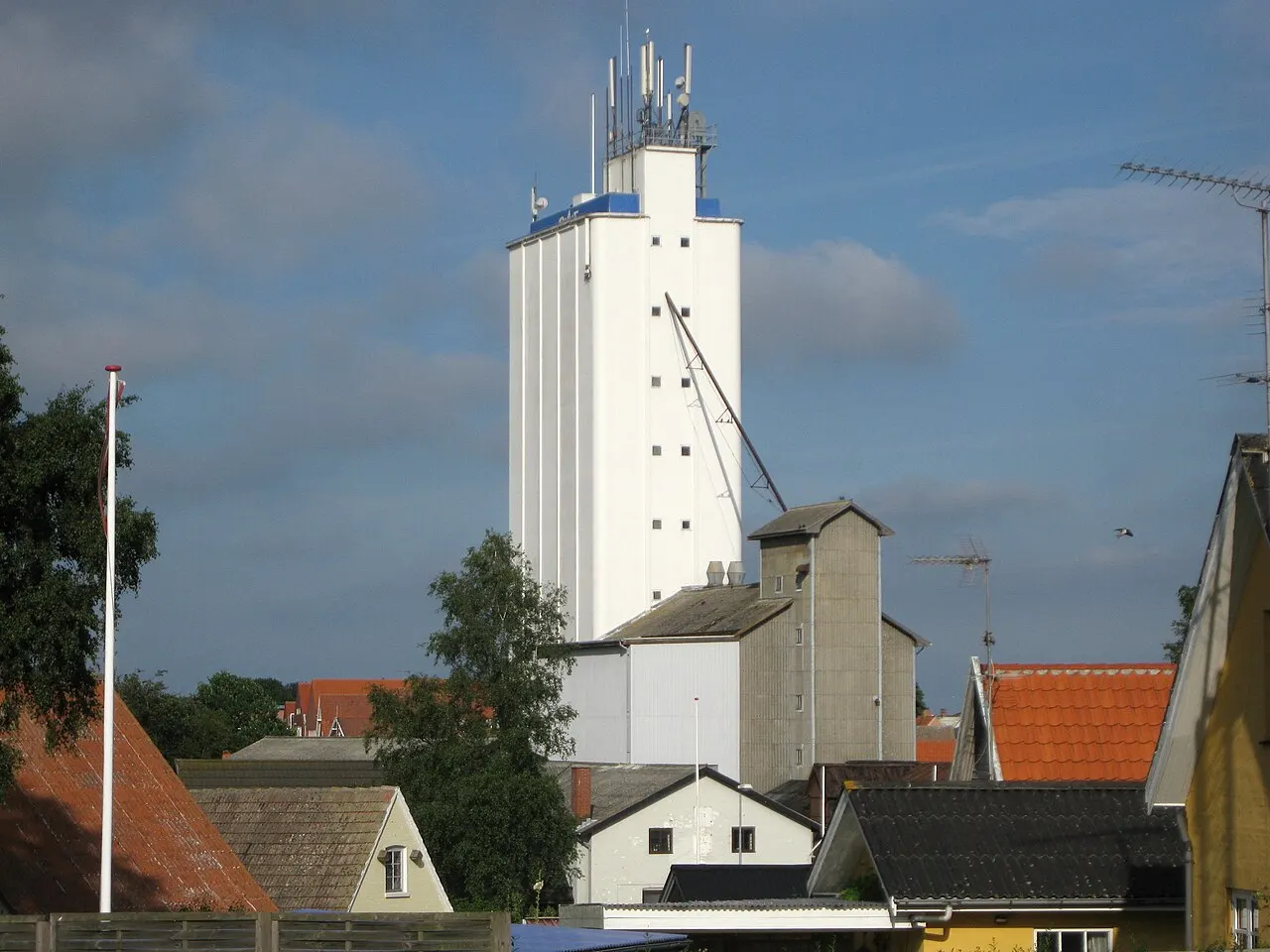 Siloen i den lille by Klemensker på Bornholm.