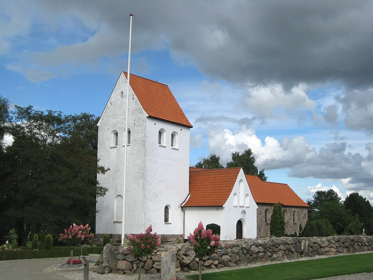 Langå Kirke i Østjylland.