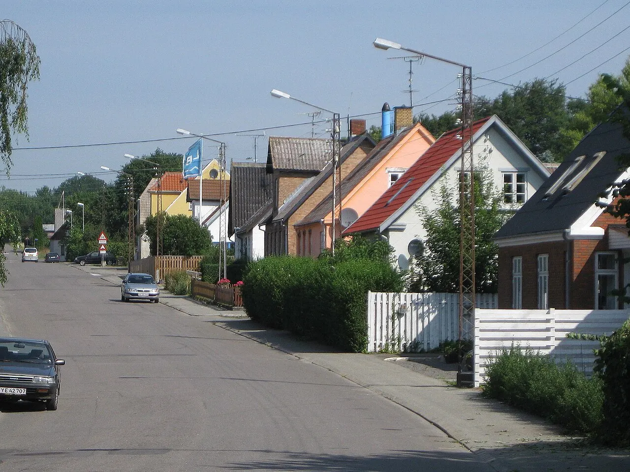 Bebyggelsen Lobbæk på det sydlige Bornholm.