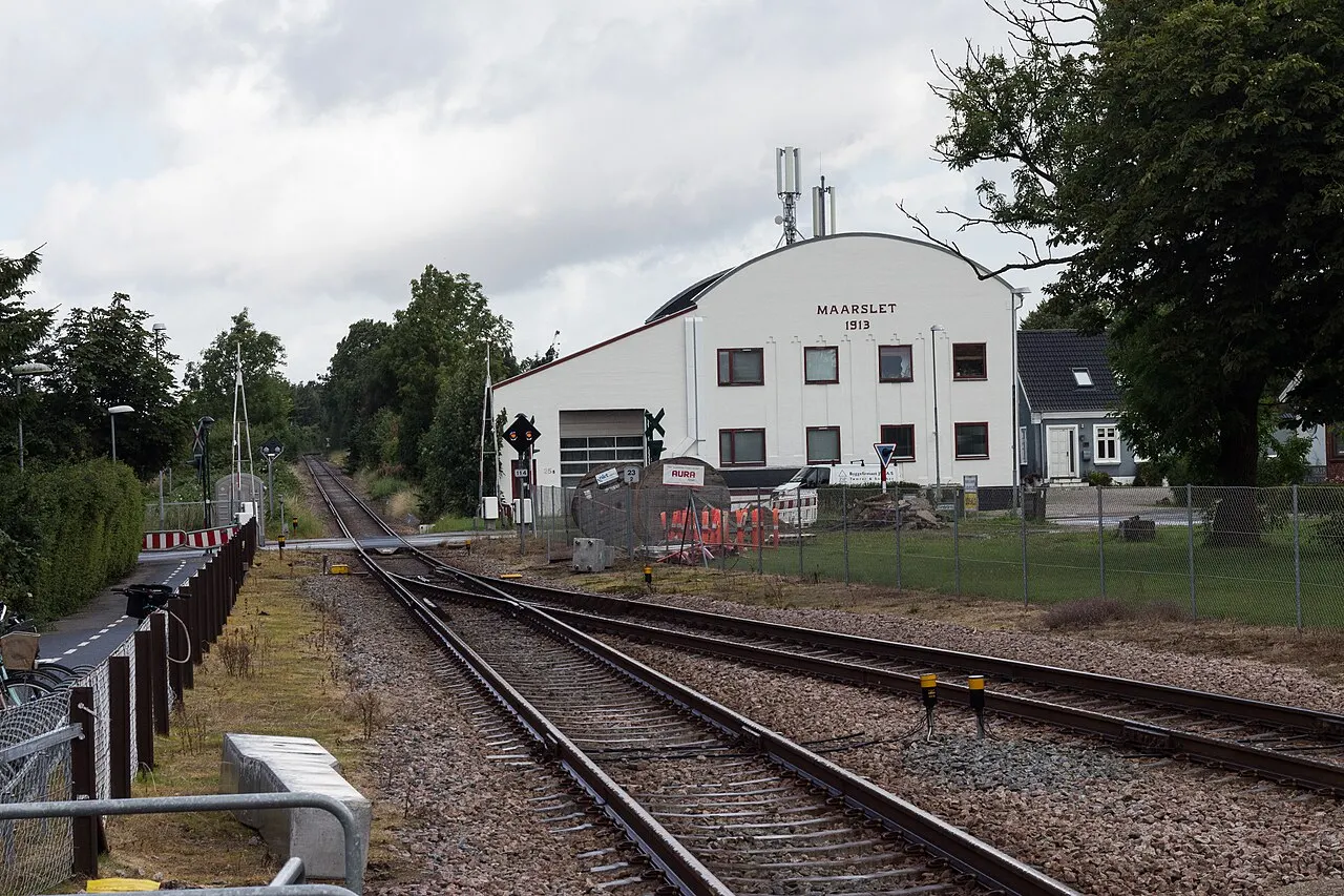 Motormøllen ved Odderbanen i Mårslet, Hørretvej 25.