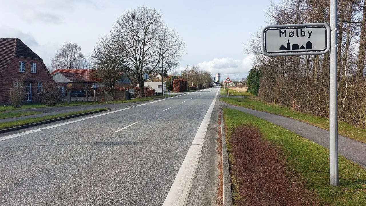 Byskilt ved Tovskovvej