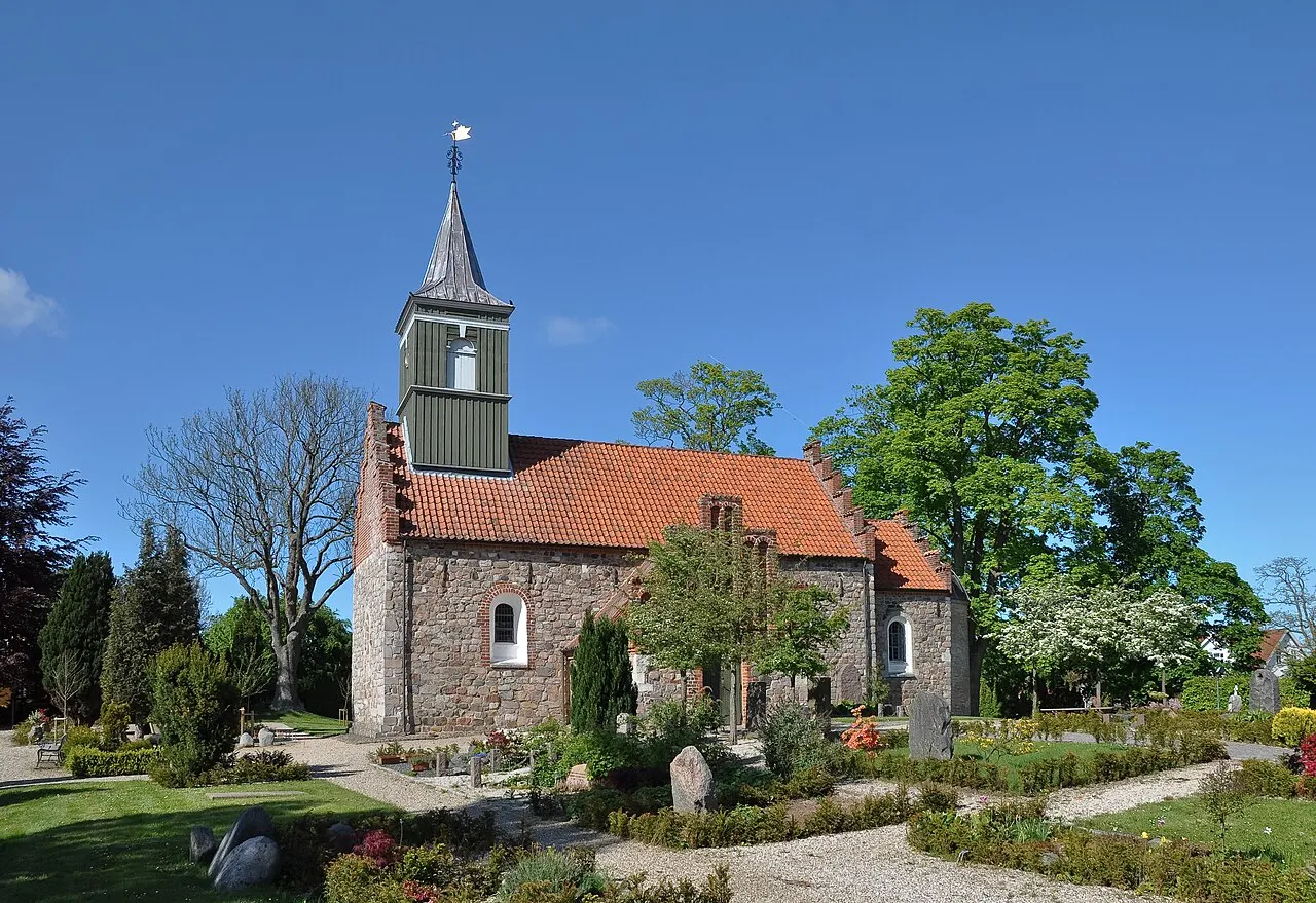 Nødebo Kirke i Hillerød Kommune, Danmark.