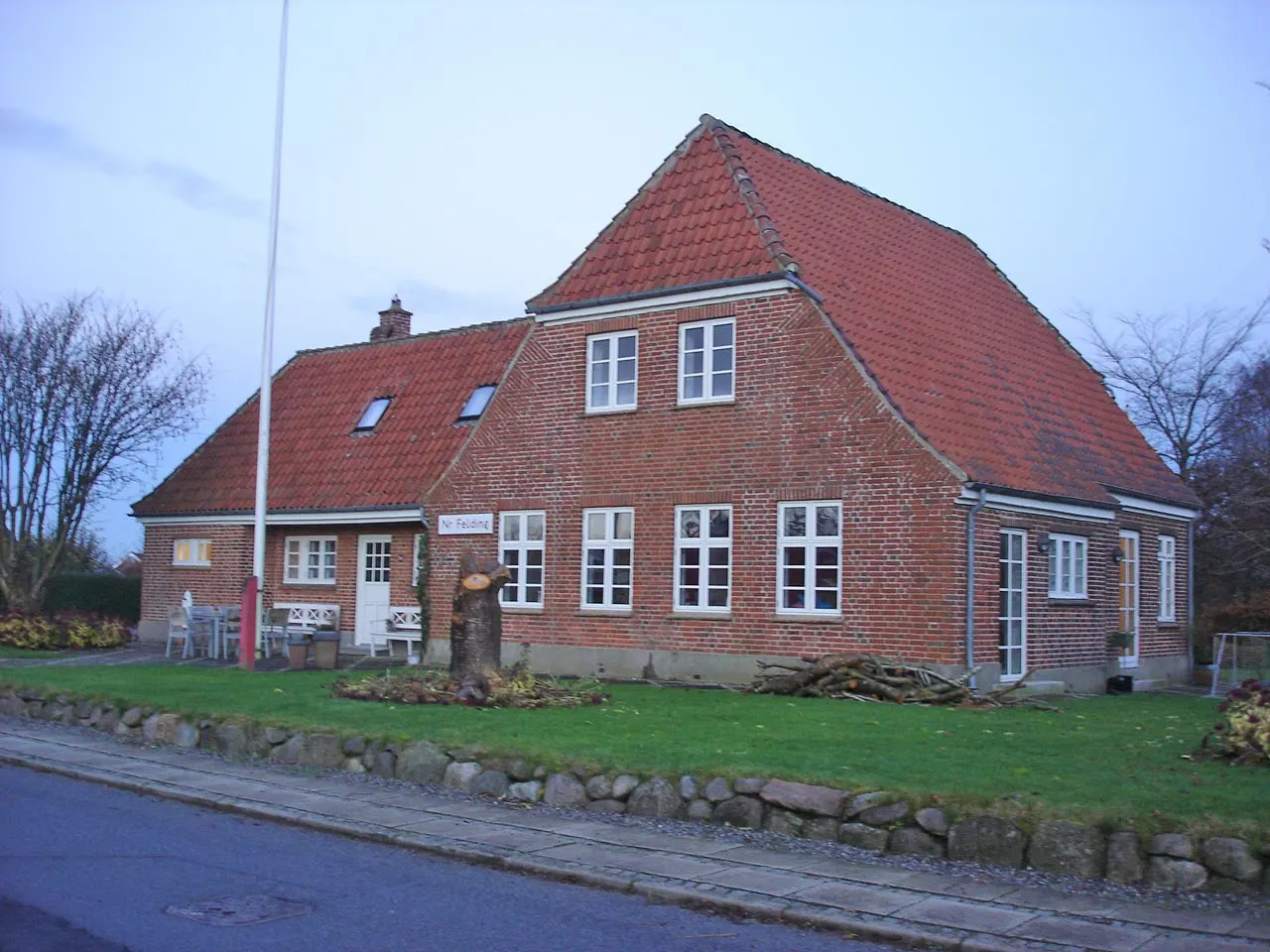 Nørre Felding Station, sporsiden fra S