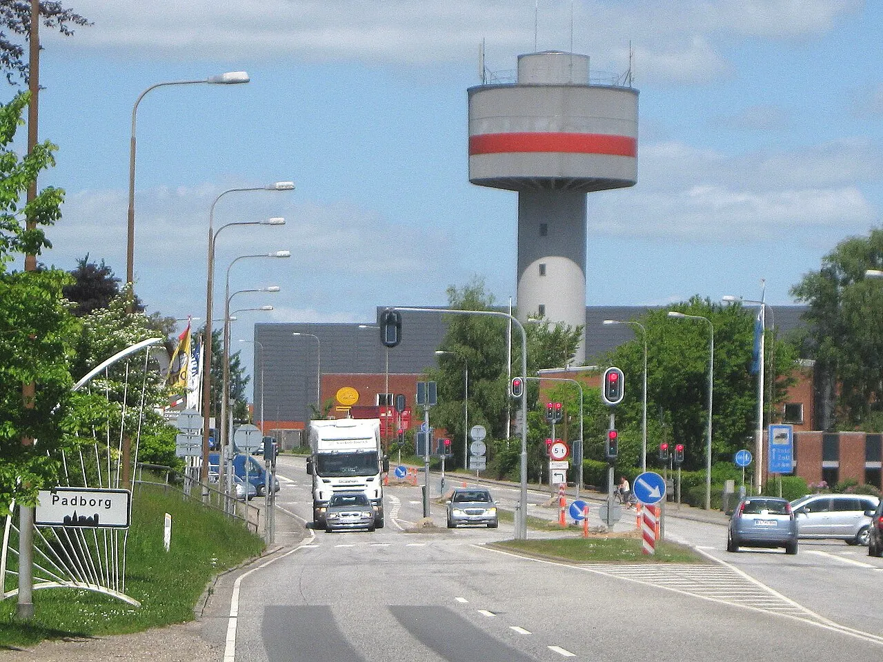 Padborg Vandtårn i Padborg, Sønderjylland.