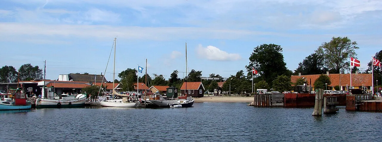 Rørvig havn set fra færgen