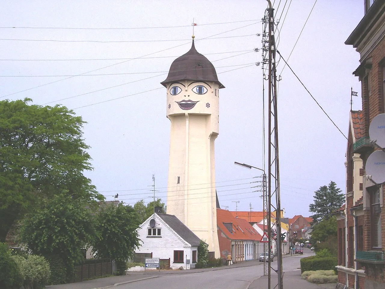 Vandtårnet i Sakskøbing, Sakskøbing Kommune, Lolland.