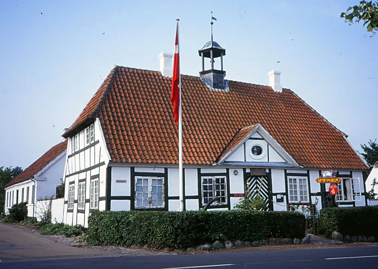 Søfartsmuseet i Troense på Tåsinge. August 1997. Museet blev lukket in 2007.