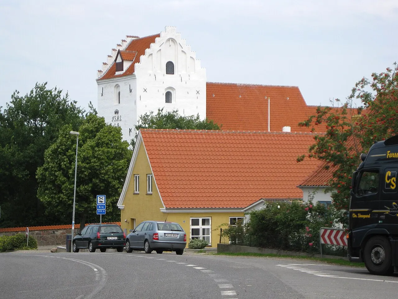 Tullebølle Kirke på det centrale Langeland.