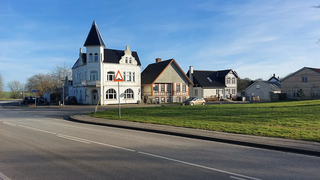 Bygninger Varnæs Søndergade set fra Varnæsvej