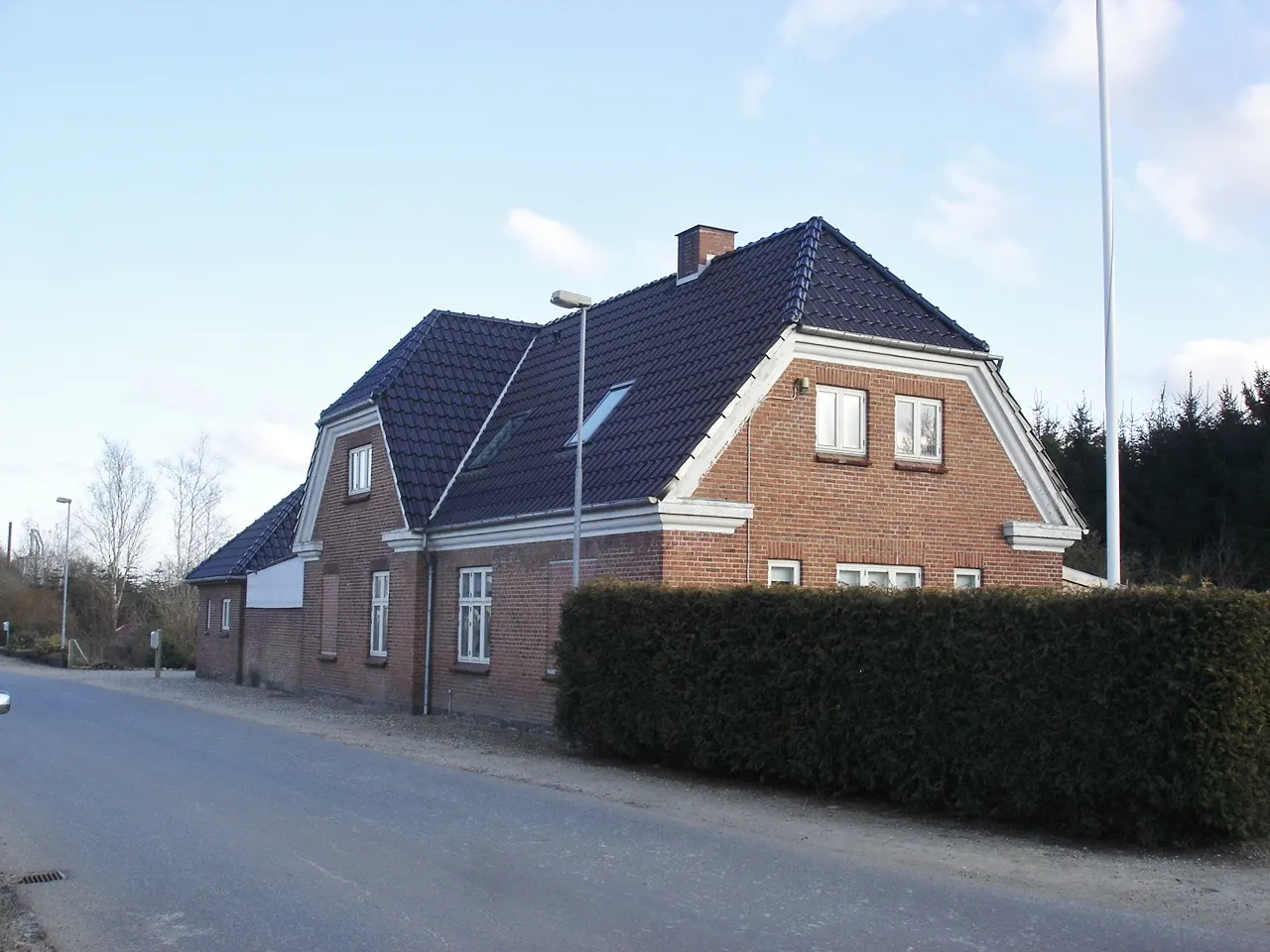 Veflinge Station, vejsiden fra NV