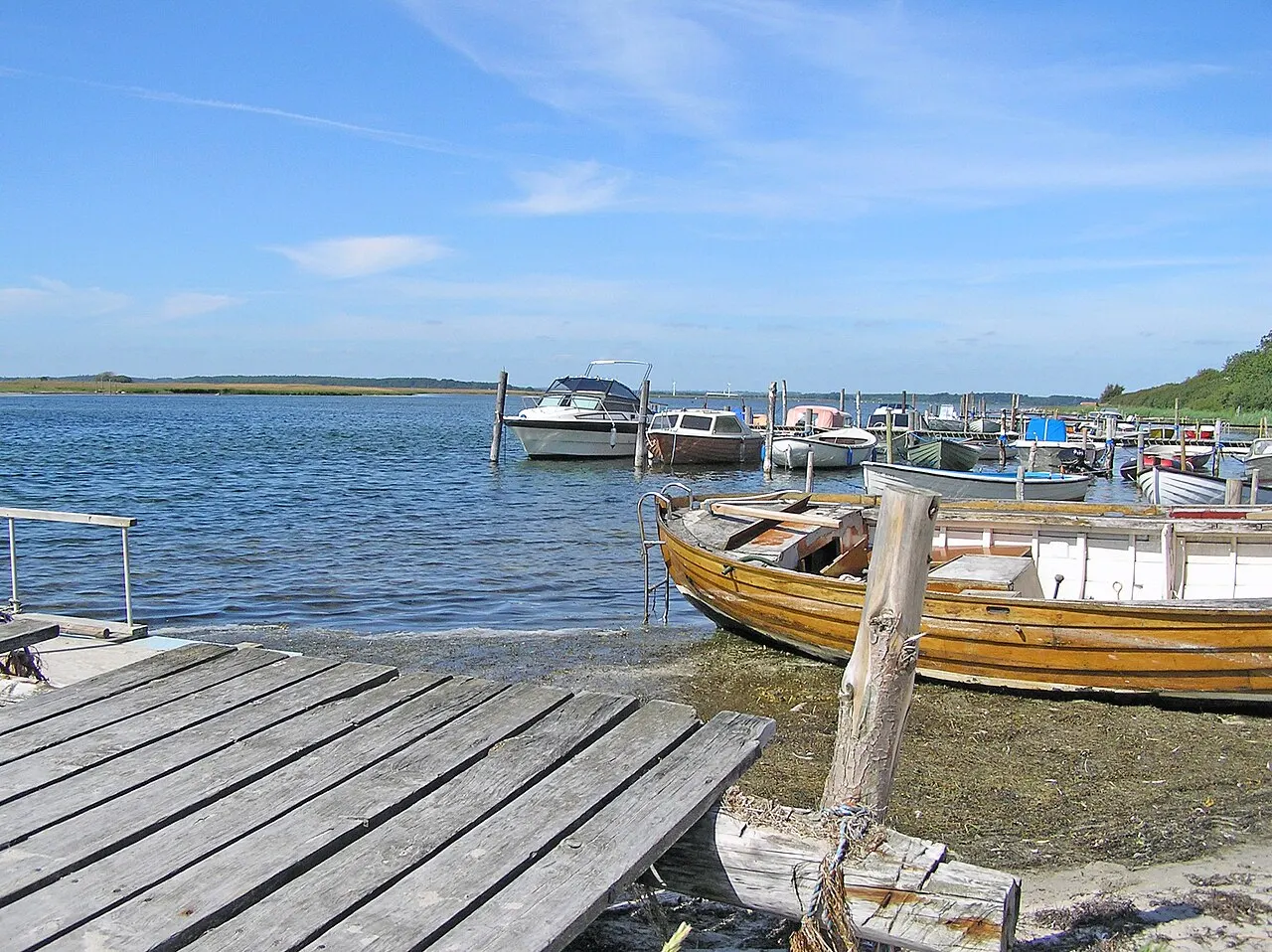 Det lille fiskerleje ved Dybsø (Svinø Strand)